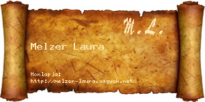 Melzer Laura névjegykártya
